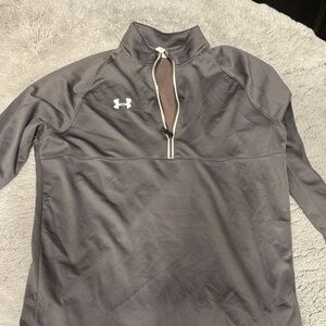 Under Armour Charcoal Gray Half-Zip Pullover